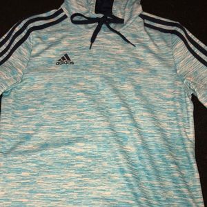 Blue adidas hoodie